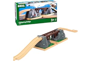 BRIO World Collapsing Bridge for Kids Age 3 Years Up - Compatible With All BRIO Railway Train Sets and Accessories