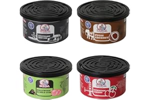 IKEDA SCENTS Désodorisant pour voiture | 4 Organique Kit | Maison et Bureau Longue Durée Parfum | Sent bon Voiture Eliminateur d'odeurs | Voiture Accessoires Interieur pour Hommes et Femmes (4 Scents)