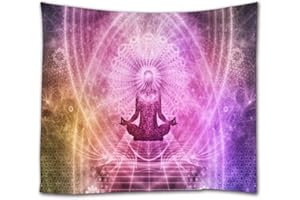 A.Monamour Arazzo da Parete Grande Mandala Zen Meditazione Yoga Chakra Arte Astratta Stampa Telo Tessuto Tenda Tovaglia Copriletto Copridivano Arazzi Murale Decorazione