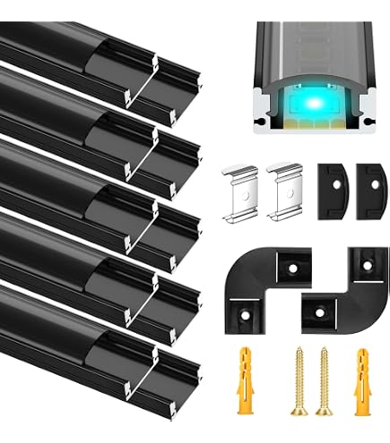 Profilo Led Alluminio Eurocali 2mt Con Copertura Satinata – Made In Italy Per Strisce LED 12,4mm - 4