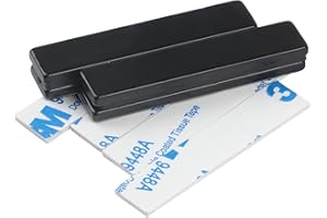 XUIIOSOOKP 4 Pièces Aimants Néodyme, Aimants Puissant Neodyme Adhésifs Extra Forts Super Puissants Rectangulaires Adhesif Magnetique(50x10x3 mm), avec 5 Pièces Ruban Adhésif Double Face