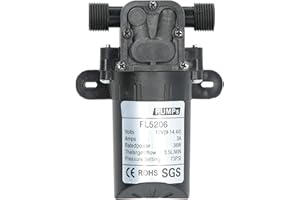 LENTLY Pompa a Micro Diaframma da 1/2 Pollice, Spruzzatore Adescamento Acqua Strumento di Verniciatura Industriale DC 12V 36W Strumento di Verniciatura Industriale Pompa Spruzzatore