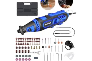 AUTOBABA 135W Strumento Multifunzione, Mini Utensile Multifunzione Elettrico, 6 Velocità Regolabile, 10000-32000RPM, Utensile Rotante Kit con 80 Accessori, per Intaglio, Lucidatura, Levigatura, Legno Fai-da-te