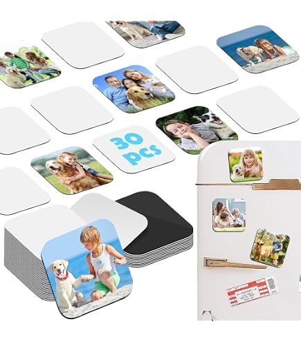 60 Aimants De Frigo Personnalisables – Blancs 5,5x9 Cm Pour Sublimation, Décoration DIY, Cuisine, Bureau, Cadeaux