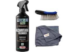 HITOPSELLER KIT MAFRA MANIAC LINE ALCANTARA CLEANER + SPAZZOLA + PANNO HEAVY WORK PULIZIA MACCHIE OSTINATE SPORCHI MISTI SU TESSUTI SEDILI