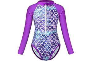 Berich Swimming Costume Girls One Piece Swimsuit Girls Swimwear UV Proptection Rash Guard Kids Swimming Suit Bathing Suit