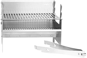 FENNEK 2.0 | Barbecue au charbon de bois | acier inoxydable | portable/démontable | pour camping/trekking/voyage en van/barbecue dans le jardin ou la nature