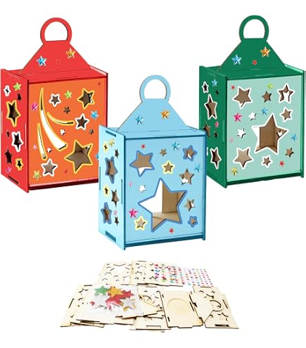 Baker Ross AX308 Kit Lanterne Diwali - Confezione Da 4