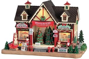 Lemax 25865-UK Caddington Village Lighted Building: Winterfest Arts & Crafts Show