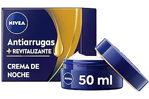 NIVEA Crema de Noche Antiarrugas Revitalizante 55+ - Hidratante - Con Aceite de Aguacate, Calcio, Pantenol - Reduce Arrugas, Líneas de Expresión - Estimula Renovación de la Piel - Piel Madura - 50 ml