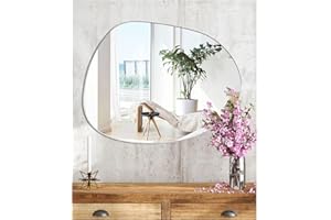 ‎JMITHA JMITHA Wandspiegel Asymmetrisch Spiegel Asymmetrisch Dekorative Wandspiegel Asymmetrischer Spiegel Spiegelfliesen Selbstklebend Wandspiegel Badezimmerspiegel HD Wandspiegel aus Glas Tischspiegel