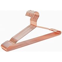 Grucce Metalliche Oro Rosa 43 Cm, Quality Hangers, Set Da 30 Pezzi In Rame Per Giacche E Camicie - 6