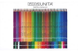 Tinta Unita Confezione Cassettiera 72 Pastelli Xl Colorati Mina 4 Mm.