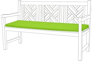Gardenista 3 Seater Garden Bench Cushion 143x52 cm | Water Resistant Outdoor Cushions for Rattan Furniture | Soft and Comfortable Patio Furniture Bench Seat Pad | Durable & Easy to Clean (Lime)