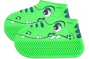 Lemmy Couvre-chaussures en silicone imperméable pour enfants, unique, chaussures pour enfants, couvre-chaussures pour enfants, lavable, antidérapant. Convient pour la pluie, la neige, la boue, le sable.