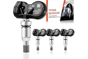 GEARLEADER 4PCS Multi-Protocol TPMS Tire Pressure Sensors Fit for BMW All Models 315&433MHz Tire Pressure Monitoring System Replacement Fit for 1 2 3 4 5 Series X1 X2 X3 X4 X5