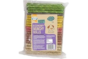 Good Boy - Assorted Small Munchy Rolls - Dog Chews - A Perfect Treat or Reward - Pack of 100 -Chewy Dog Treats ,900 g