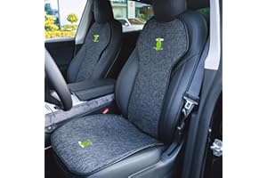 Arcoche Coprisedile Auto per Tesla Model Y 2023+, Set Protezioni per Seggiolino Auto in Lino Model Y Accessori (2 Coprisedili per Model Y)