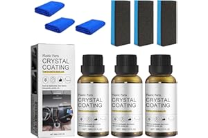 LFCFBH 3PCS Crystal Coating Plastic Restoration, Coating Agent for Automotive Plastics, Long Duration Plastic Parts Refurbish Agent for Automotive