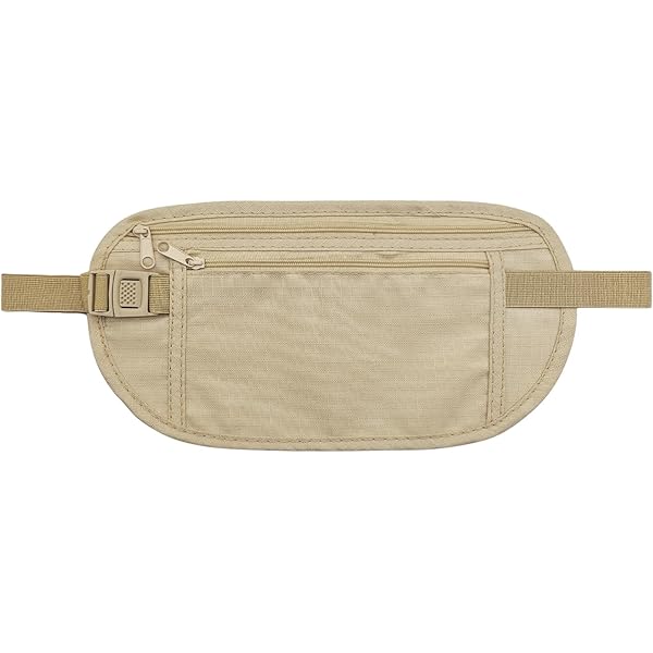 Cintura Portavalori Nascosta | 2 Pezzi | Impermeabile | Per Viaggi E Sport | Per Cellulare, Passaporto E Contanti