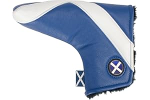 Asbri Golf Relève-Pitch aux Unisexe Écosse Patriot Couvre-Putter, Blanc, Na