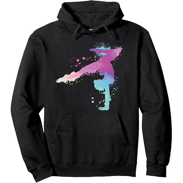 Personalisierte Gymnastik Stern Schmetterling Pose Kinder Hoodie Tanz