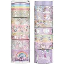 LGEGE Set Di 36 Rotoli Di Nastro Washi Sottile 5 Mm – Nastri Adesivi Giapponesi Colorati Per Scrapbooking, Diario, Bullet Journal, Confezioni Regalo, 3 Metri Cad.