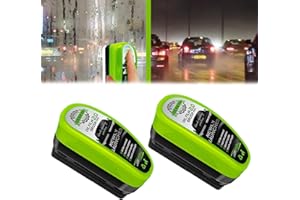 Thoquene 2 sztuki Automotive Oil Film Cleaning Brush, środek do usuwania folii olejowej do szkła, szczotka do czyszczenia folii olejowej dla poprawy przejrzystości