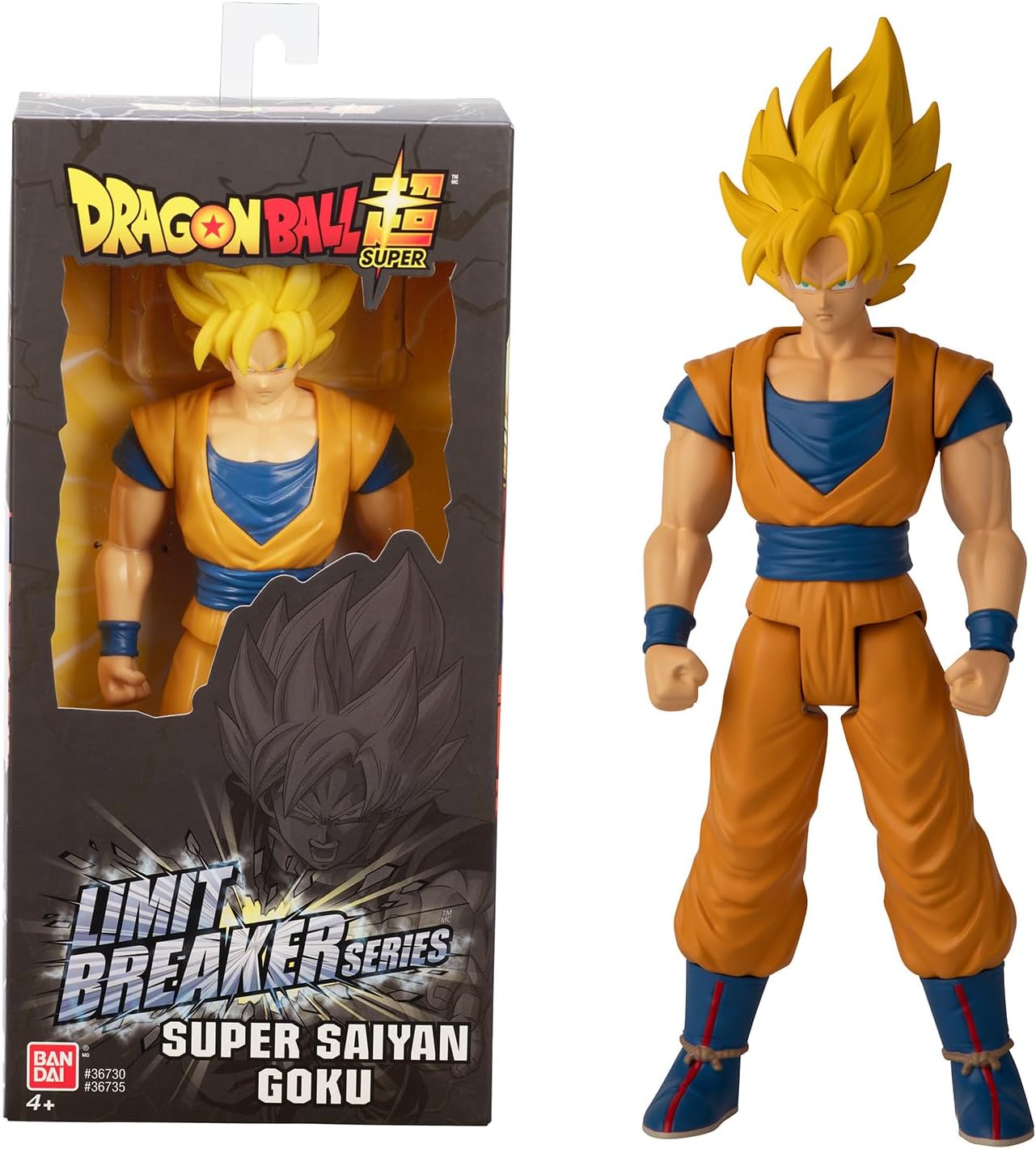 Dragon Ball Super BANDAI Limit Breaker Series Figura de Acción Goku Super Saiyan 30cm - 36735 Multicolor - Figuras articuladas Coleccionable, Ideal para fanaticos del Anime.