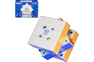 Cubershop Moyu WeiLong WRM V11 Magnetic Frosted Stickerless 3x3 Speed Cube, Latest Moyu WeiLong Luxury Adjustable Tension, 48 Magnets, 3 by 3 WRM Smooth Kids Friendly Magic Cloth Cube (Matte Version)