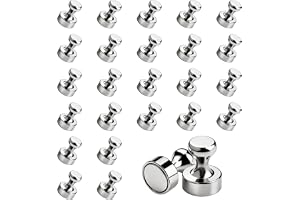 24 stycken magneter, neodym-magneter extra starka, 12 x 16 mm små magneter för magnettavla, små magneter för anslagstavlor, nåltavlor, whiteboard