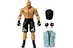 Mattel WWE Elite Collection Action Figure & Accessories, Series #108 Brock Lesnar 6-inch Collectible with 25 Articulation Points & Swappable Hands