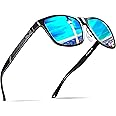 ATTCL Herren Polarisierte Fahren Sonnenbrille Al-Mg Metall Rahme Ultra Leicht UV400 CAT 3 CE