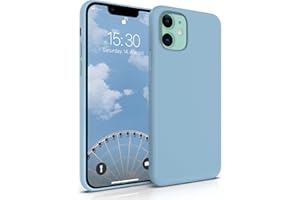 MyGadget Case for iPhone 11 - Silicone Hardcase with Microfiber Lining - Shockproof Shell in Light Blue