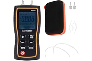 Garosa SNDWAY Digital Differential Manometer Handheld Air Gas Pressure Gauge Meter Positive and Negative Pressure Differential Pressure (Measuring Range ±103.42KPA),Paint coating and wall treatment