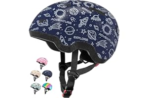 Lyefancy Kids Helmet for 1-8 Years Old, Toddler Helmet for Infant Baby, Printed Character Kids Bike Helmet for Boys Gilrs, Children Helmets for Cycling Scooter Skateboard Skating