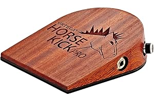 Ortega Guitars Stompbox numérique - Pédale d'effet pour guitaristes, chanteurs, auteurs-compositeurs - Sons de percussions numériques - Bois de Sapele, Naturel (HORSEKICKPRO)