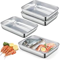 LOT DE 6 Boîtes à Charcuterie Pour Réfrigérateur - En Acier