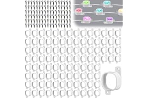 Beeveer 210 Sets Light Clips for Govee H706 H806 Mounting Clips with 430 Screws Compatible with Govee Pro Permanent Outdoor Lights Extension, Install Firmly (White)