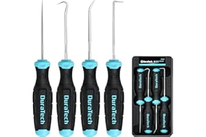 DURATECH 4-częściowy zestaw wytrychów i haczyków, mini precyzyjny zestaw narzędzi do haków i wytrychów, profesjonalny zestaw narzędzi mechanicznych z tacą do przechowywania