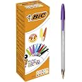 Pack 27 Stylos BIC Cristal Multicolour – Pointe 1,6 Mm, Classiques + Fluos + Fantaisie