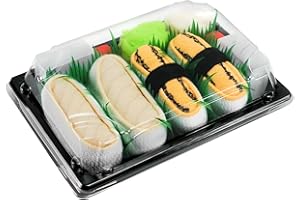 Rainbow Socks - Femmes Hommes - Sushi Chaussettes Tamago Butterfish Thon Octopus Butterfish Octopus Butterfish Thon Maki - 2 Paires