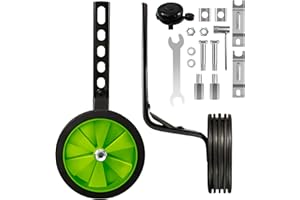 CycForge Verstellbare Stützräder für Kinderfahrräder – Perfekt für 12/14/16/18/20 Zoll Fahrräder mit variabler Geschwindigkeit und Einzelgeschwindigkeit, ausgestattet mit robusten Stabilisatoren.