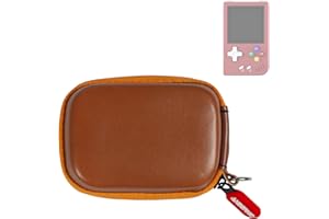 Growalleter Reisetasche für RG Nano, Tragetasche kompatibel mit RG Nano Retro Handheld Spielkonsole, tragbare Mini Nano Retro Game Player Aufbewahrungstasche Tasche, braun, Reisetasche für RG Nano