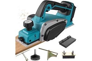 Akkuskärver, kompatibel med Makita 18V batteri, enhandskärver med 16500 varv per minut, 0-2 mm justerbar skärvdjup 82 mm för träbearbetning, handdriven elektrisk träskärarmaskin (utan batteri)