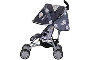 Play Like Mum Daisy Chain Little Zipp Dolls Pushchair – 62cm handle height. For 18 months to 3 years. (Daisy Dot)
