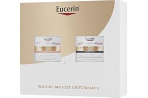 Eucerin Skincare Kit Routine Anti-Età Uniformante, Cofanetto regalo donna beauty con Hyaluron-Filler + Elasticity Crema Giorno Rosé SPF 30 50 ml e Crema Notte 50 ml per una doppia azione antimacchie
