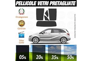 LOLLOMOTO Mercedes Classe B dal 2012 al 2018 Pellicole Oscuramento Vetri Auto Pre Tagliate a Misura - 20%