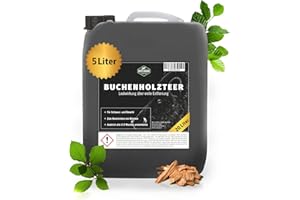 Martenbrown® reiner Buchenholzteer im XXL-Kanister 5 Liter | Lockmittel für Schwarzwild und Rotwild | Wildschwein Köder und Kirrmittel für die Jagd