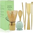 VEGCOO 6 Pcs Bamboo Matcha Whisk Set, Matcha Making Tools for Tea House & Ceremony
